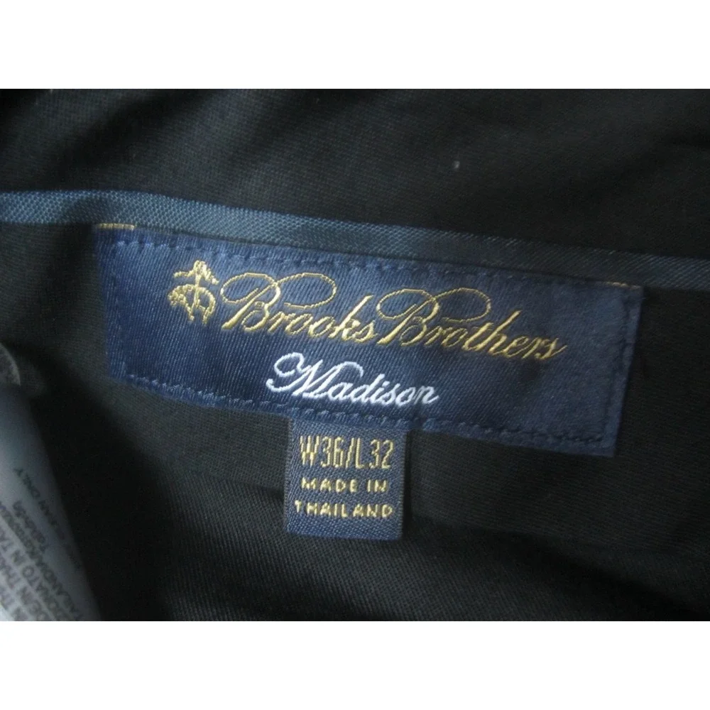 Brooks Brothers Pants Mens 36‎ Black Madison Chino 36x32 Casual Cotton
